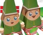 Kağıt Christmas Elfler